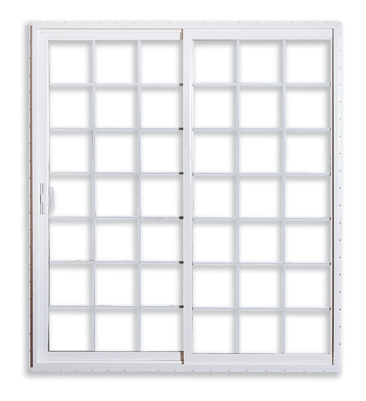 Gentek A170 Sliding Patio Door in White with grids